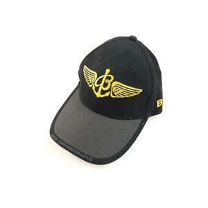 Breitling Adjustable Black Baseball Hat Cap Black & Yellow‎